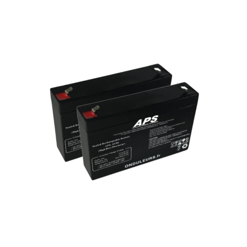 BAT560 - Kit batteries pour onduleur APC Smart-UPS SC 250 SC250RMI1U (RBC18)