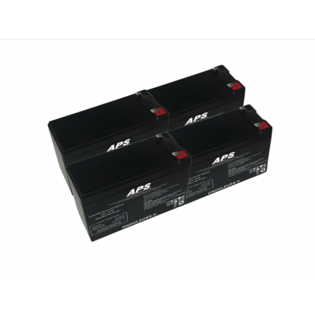 BATAPS39 - Kit batteries pour extension batteries d'onduleur APS Memopower 1 kVA Réf : APSRTEXB04009