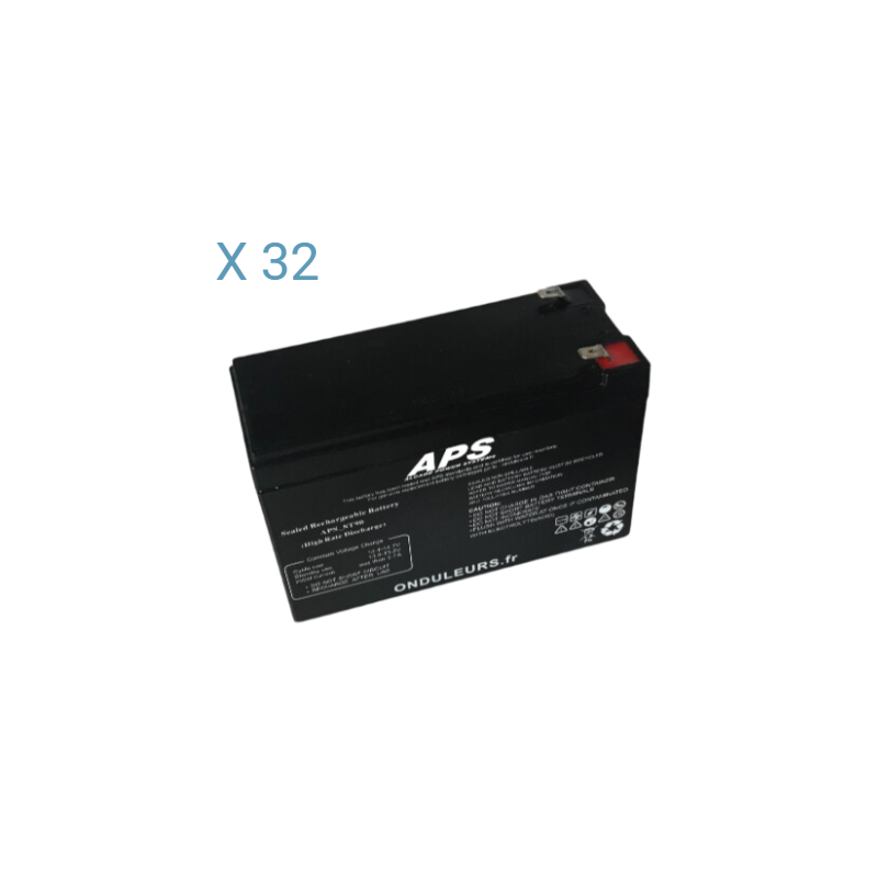 BATAPS20 - Kit batteries pour onduleur APS Memopower 6 kVA Monophasé avec autonomie de 19 min APSRT06K11-19